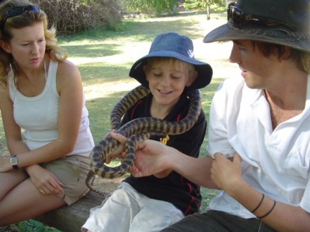 Meet the friendly wildlife at Greenough Wildlife Park.  Admission included in price of tour.